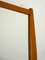 Specchio con cornice in legno e due punti luce, anni '60, Immagine 7