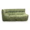 Vintage Green Two-Seater Corner Sofa by Aralia for Ligne Roset, 1980s, Image 2