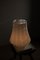 Lámpara de mesa hongo vintage grande de cristal de Murano blanco, años 70, Imagen 7