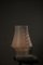 Lámpara de mesa hongo vintage grande de cristal de Murano blanco, años 70, Imagen 4