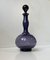 Mid-Century Purple Art Glass Decanter by Jacob E. Bang for Holmegaard, 1950s 1