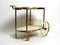 Mid-Century Brass and Wood Serving Trolley or Bar Cart from Vereinigte Werkstätten, 1950s, Image 19