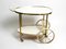 Mid-Century Brass and Wood Serving Trolley or Bar Cart from Vereinigte Werkstätten, 1950s, Image 1