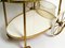 Mid-Century Brass and Wood Serving Trolley or Bar Cart from Vereinigte Werkstätten, 1950s, Image 7