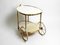 Mid-Century Brass and Wood Serving Trolley or Bar Cart from Vereinigte Werkstätten, 1950s, Image 5