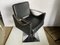 Skai Hairdresser Chair with Chromed Metal Armrests and Black Skai Leather, 2010s 12