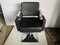 Skai Hairdresser Chair with Chromed Metal Armrests and Black Skai Leather, 2010s 1