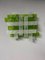 Green and White Murano Glass Square Wall Light from Mazzega 9