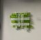 Green and White Murano Glass Square Wall Light from Mazzega 13