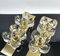 German Glass Wall Lights from Sische, 1970s, Set of 2 3