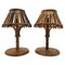 Rattan and Bamboo Table Lamps, Italy, 1960s, Set of 2 1