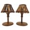 Rattan and Bamboo Table Lamps, Italy, 1960s, Set of 2, Image 1