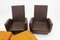 Leatherette and Fabric Armchairs, Czechoslovakia, 1970s, Set of 2 12