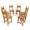 Brutalist Dining Chairs, 1970s, Set of 6 1