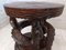 Mid-Century Dragon Table or Stool in Carved Wood 7