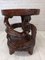Mid-Century Dragon Table or Stool in Carved Wood 1