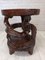 Table ou Tabouret Dragon Mid-Century en Bois Sculpté 1