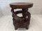Mid-Century Dragon Table or Stool in Carved Wood 2