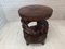 Mid-Century Dragon Table or Stool in Carved Wood 3