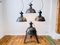 Industrial Factory Lamps, GDR, 1950s, Set of 4 7