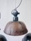 Lámparas de fábrica industriales, RDA, años 50. Juego de 4, Imagen 1