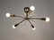 Sonne Ceiling Lamp in Brass from J. T. Kalmar, Austria, 1950s 10