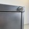 Two-Drawer Stripped Steel Filing Cabinet with Brass Handles, Image 5