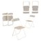 Italian Modern Folding Chairs in White Painted Metal, 1980, Set of 6, Image 1