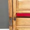 Mid-Century Modern Italian Office Filing Cabinet in Wood and Red Metal, 1940s, Image 12