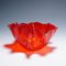 Fazzoletto Handkerchief Vase in Red Murano Glass from Venini, Italy, 1950s 3