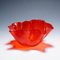 Fazzoletto Handkerchief Vase in Red Murano Glass from Venini, Italy, 1950s 5