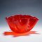 Fazzoletto Handkerchief Vase in Red Murano Glass from Venini, Italy, 1950s 2