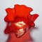 Fazzoletto Handkerchief Vase in Red Murano Glass from Venini, Italy, 1950s, Image 8