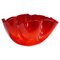 Fazzoletto Handkerchief Vase in Red Murano Glass from Venini, Italy, 1950s, Image 1