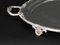 Vassoio grande antico tedesco ovale placcato in argento, Immagine 4