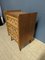 Large Bedside Table in Oak and Rattan, 1950s 2