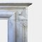 Large French Louis XIV Carrara Marble Fireplace Mantel, 1870s 2