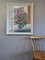 Cyclamen by the Window, Oil Painting, 1950s, Framed 2