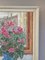 Cyclamen by the Window, Oil Painting, 1950s, Framed 6