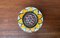 Mid-Century Hand-Painted Ceramic Sunflower Box with Lid from Gallo, 1960s, Image 2