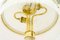 Art Deco Brass and Marble Table Lamp with Opal Glass Shade and Glass Sticks, 1920s, Image 13