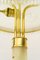 Art Deco Brass and Marble Table Lamp with Opal Glass Shade and Glass Sticks, 1920s 12