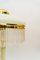 Art Deco Brass and Marble Table Lamp with Opal Glass Shade and Glass Sticks, 1920s 9