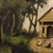 Artiste Italien, Paysage, 1880, Huile sur Toile, Encadrée 13