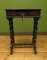 Victorian Ebonised & Parcel Gilt Worktable with Lift Top 1