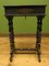 Victorian Ebonised & Parcel Gilt Worktable with Lift Top 5