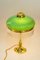 Art Noveau Table Lamp with Opal Glass Shade and Glass Sticks, Vienna, 1920s 5