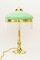 Art Noveau Table Lamp with Opal Glass Shade and Glass Sticks, Vienna, 1920s 1