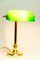 Art Deco Banker Lamp with Green Glass Shade, Vienna, 1920s, Image 7