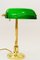 Art Deco Banker Lamp with Green Glass Shade, Vienna, 1920s 6